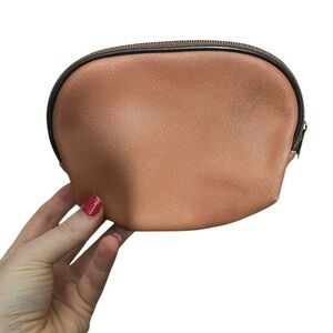 Cognac Brown Cosmetic Pouch